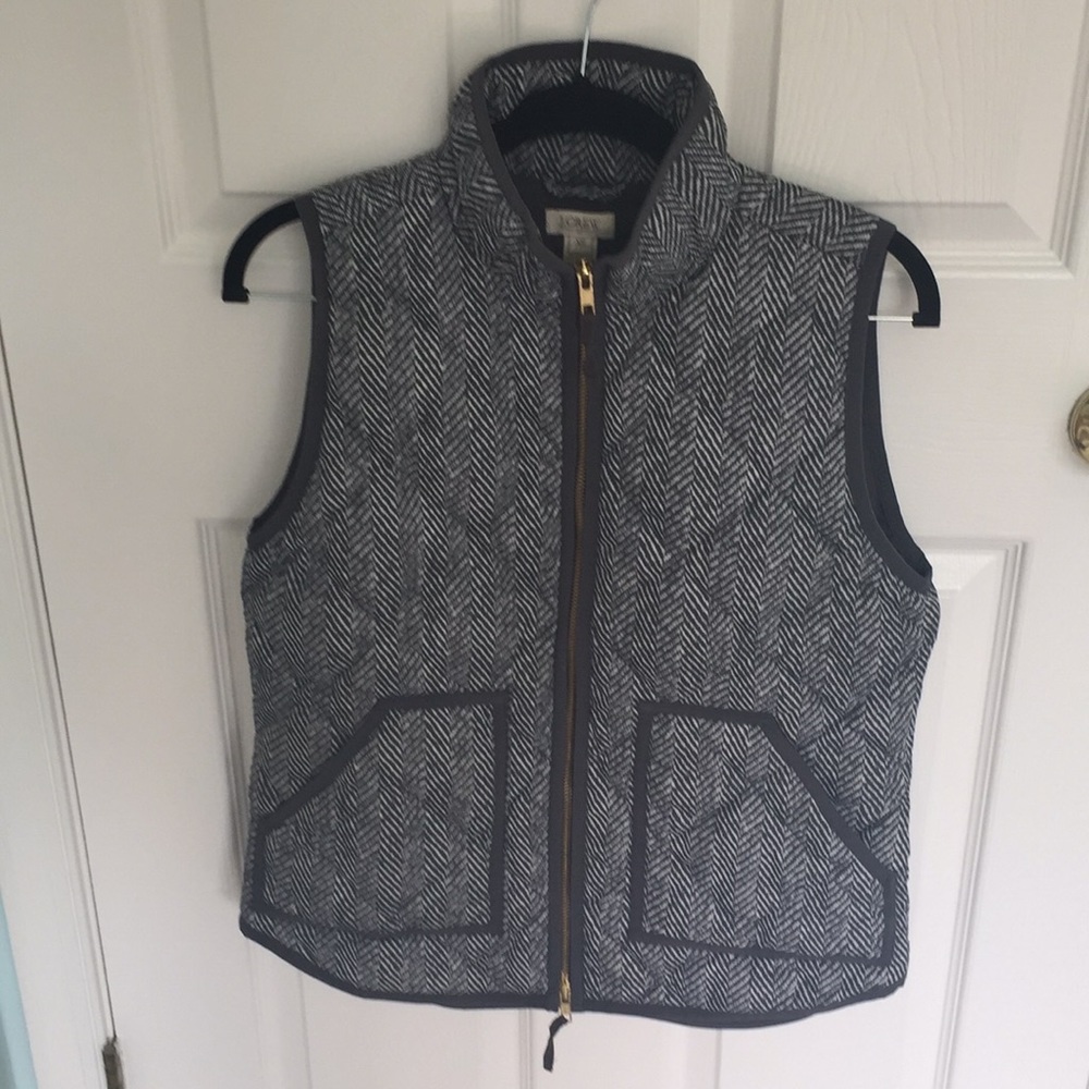 JCrew Herringbone vest